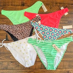 6 Swimsuits Bottoms No Boundaries Womens Swimsuit Bikini Size 2XL (20) NWT